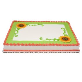 Sunflower Full Sheet Cake