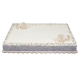 Shimmering Elegance Full Sheet Cake