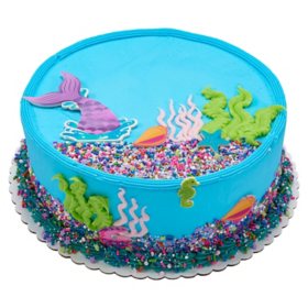 Mermaid 10" Double Layer Cake