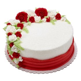 Sugar Soft Roses 10" Double Layer Cake