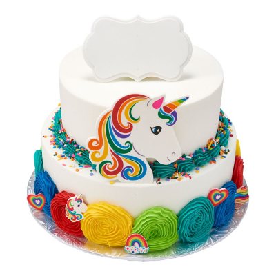 Unicorn Magic Two-Tier Cake - Sam's Club