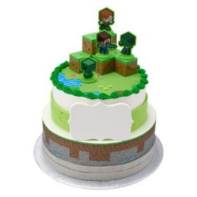 Minecraft Two-Tier Cake