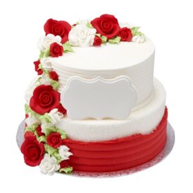 Sugar Soft Roses Two-Tier Cake