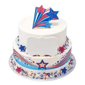 Patriotic Two-Tier Cake