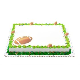 Football Half Sheet Cake