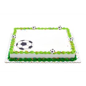 Soccer Half Sheet Cake