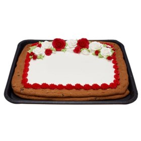 Sugar Soft Roses Half Sheet Cookie Cake