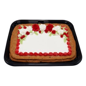 Sugar Soft Roses Half Sheet Cookie Cake