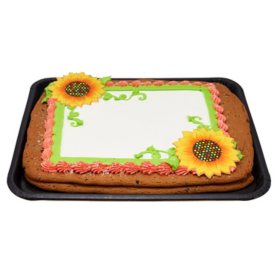 Sunflower Half Sheet Cookie Cake