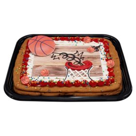 Basketball Half Sheet Cookie Cake