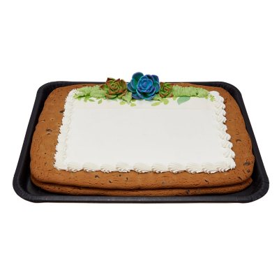Succulents with Texture Half Sheet Cookie Cake - Sam's Club