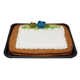 Succulents with Texture Half Sheet Cookie Cake