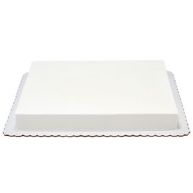 Undecorated Half Sheet Cake