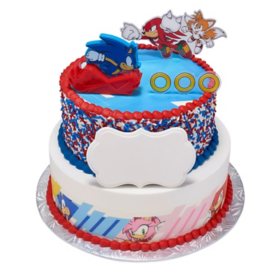 Sonic Two-Tier Cake