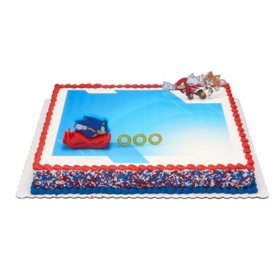 Sonic Half Sheet Cake