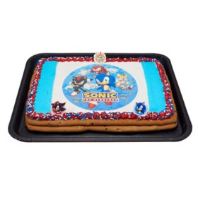 Sonic Half Sheet Cookie Cake