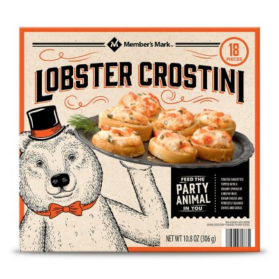 Member's Mark Lobster Crostini, Frozen (18 ct.) Sam's Club