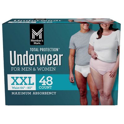 Member's Mark Total Protection Underwear for Women, Large (84 Count), 1  unit - Kroger