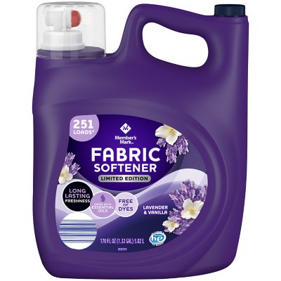 Member's Mark Liquid Fabric Softener, Lavender and Vanilla (170 fl. oz