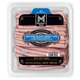 Member's Mark Uncured Black Forest Ham, Sliced Deli Meat (22 oz.)
