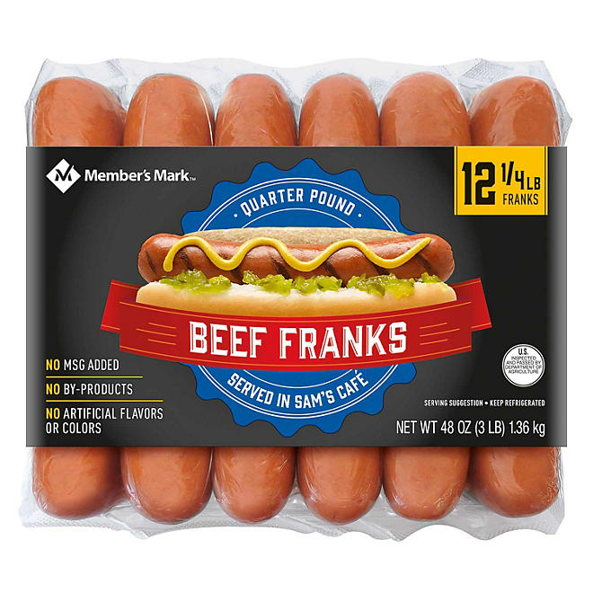 Member's Mark Beef Franks 3 lbs., 12 ct.