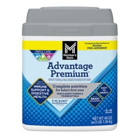 Member's Mark Advantage Premium Baby Formula 48 oz.