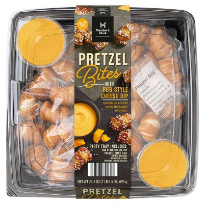 Member's Mark Pretzel Bites With Pub Style Cheese Dip, Party Tray (  oz.) - Sam's Club