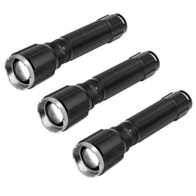 Member's Mark 1000 Lumen LED Flashlight Set, 3 pk.