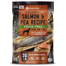 Member's Mark Grain-Free Adult Dry Dog Food, Salmon & Pea Recipe (30 lbs.)