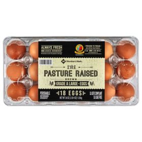 Member's Mark Pasture Raised Brown Grade A Eggs (18 ct.)