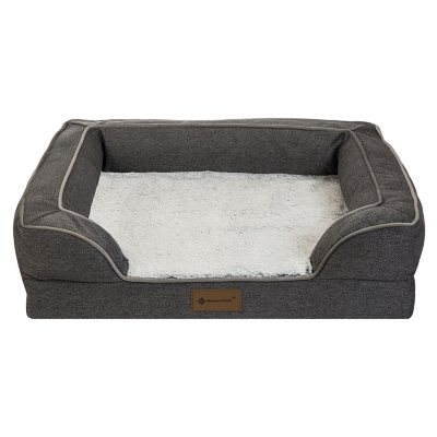 Member's Mark Sofa Pet Bed, 34.5' X 26.5' (Choose Color) - Grey:- Gray, 34.5' X 26.5'