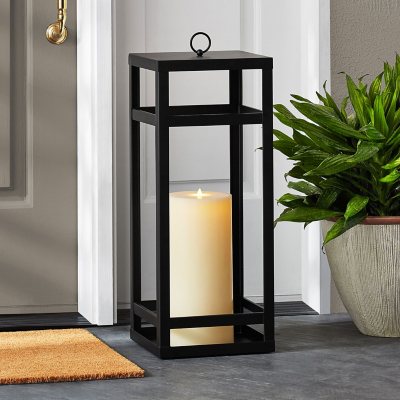  Outdoor Lantern Decorative Outdoor Patio Decor, 16 Inch Candle  Lantern, Black Metal, Outdoor Lanterns for Patio Waterproof, Battery  Included, Modern Farmhouse Front Porch Decor : Tools & Home Improvement