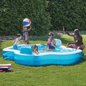 Member's Mark Inflatable Family Pool with 2 Seats, 10' long