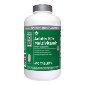 Member's Mark Adults 50+ Multivitamin Dietary Supplement Tablets 400 ct.