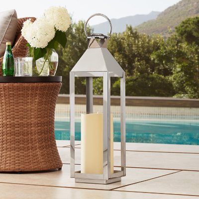 Member's Mark Large Double Strap Metal Lantern - Black - Sam's Club