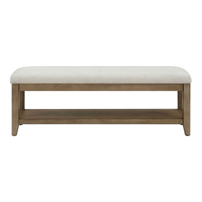 Westport Fabric and Wood Bench