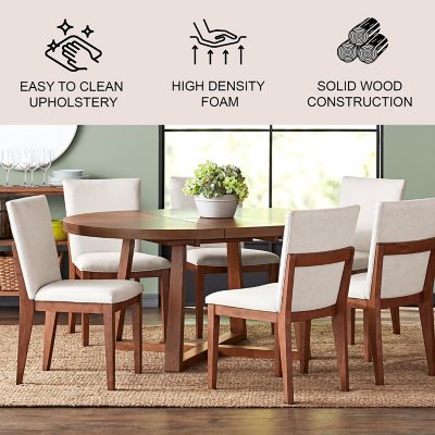 Expandable table with chairs hot sale