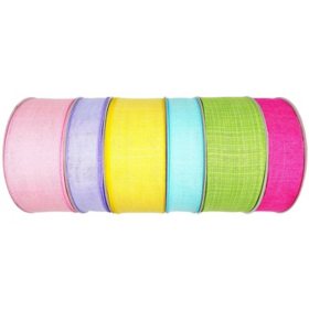 Member's Mark Premium Spring Ribbon 6 Pack – Pastels 
