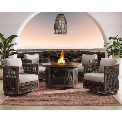 Member’s Mark Ember 5-Piece Fire Pit Chat Patio Set
