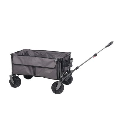 New Metal Folding Shopping Cart with Wheels Outdoor Camping Carts Fishing  Cart Travel Multifunction Outdoor Folding Beach Cart