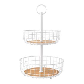 Member's Mark 2 Tier Wire Basket Stand (Assorted Colors)