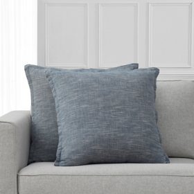 Member's Mark 2-Pk. Woven Pillows, 22" x 22" (Assorted Colors)