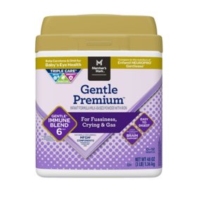 Member's Mark Gentle Premium Baby Milk-Based Formula with Iron, Gentle Immune Blend 48 oz.