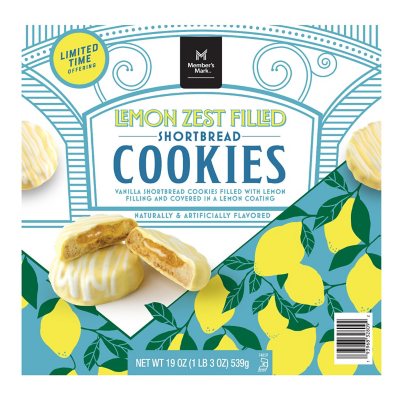 Member’s Mark Lemon Zest Filled Vanilla Shortbread Cookies (19 oz