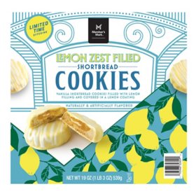 Member’s Mark Lemon Zest Filled Vanilla Shortbread Cookies (19 oz.)