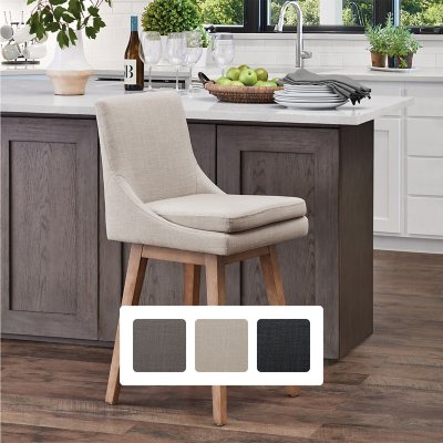 Member's Mark Amelia Collection Swivel Counter Stool, Linen