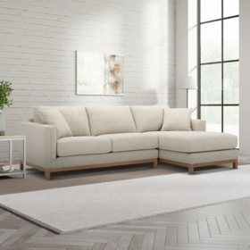 Member's Mark Sophia Modern Sofa With Light Honey Base, Tan