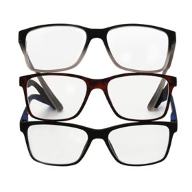  Sexy Leopard Bifocal Reading Glasses with Clear Lenses, Blue  Light Blocking Glasses for Women/Men, Reduce Eyestrain : Health & Household