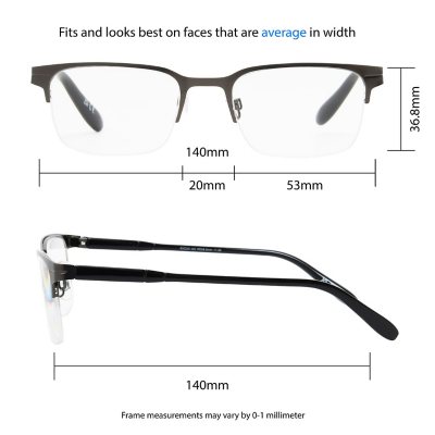 Semi deals rimless glasses