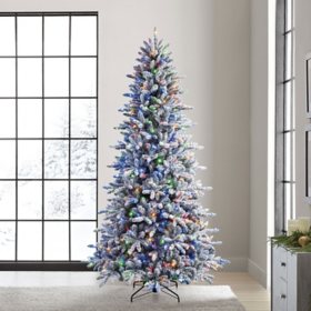 Member's Mark 9' 570 LED Pre-Lit Flocked Aspen Pine Christmas Tree